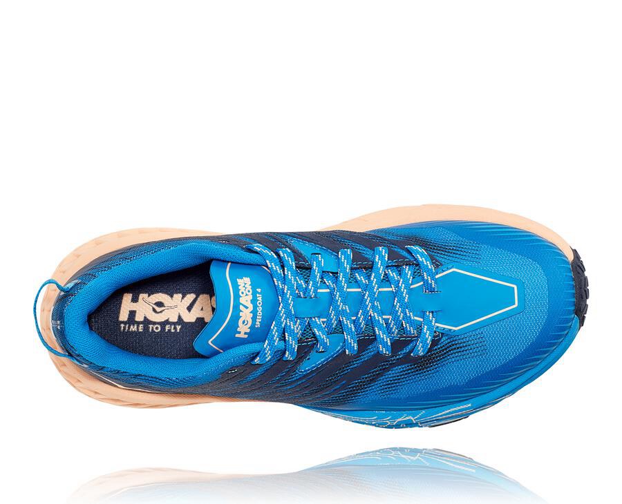 Tenis Hoka One One Trail Mujer Azules - Speedgoat 4 - JVWE26134